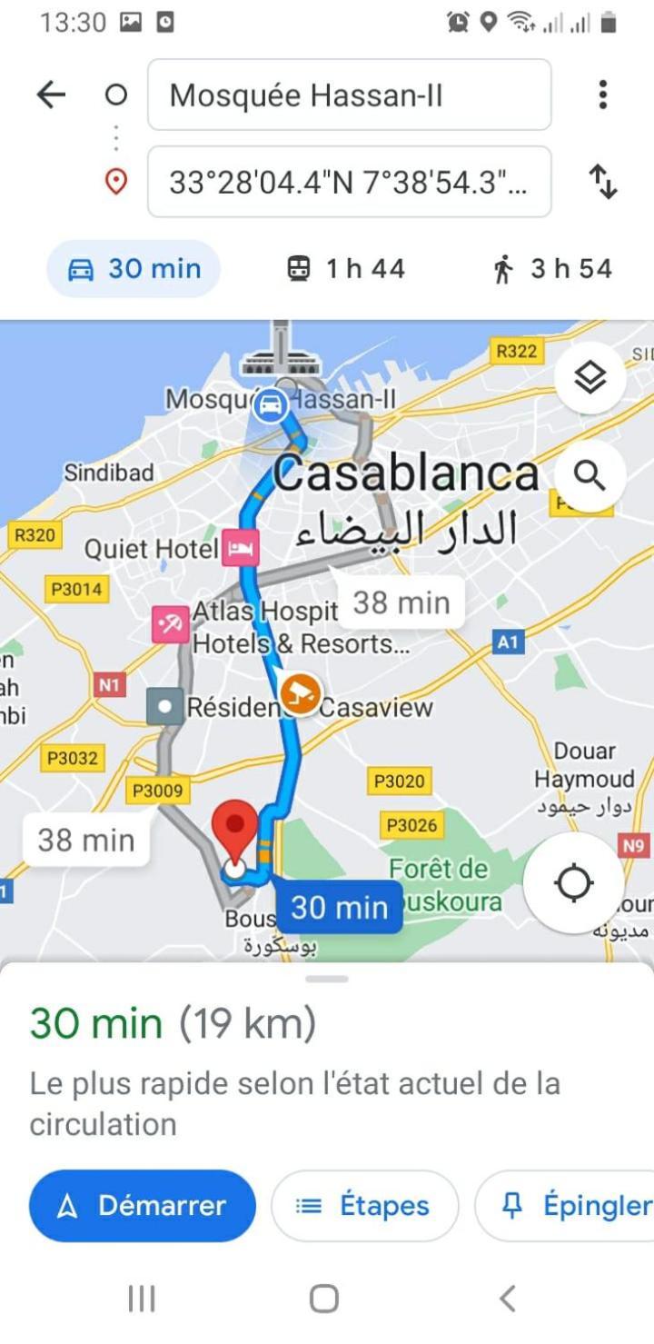 Appartement Au Calme Hors Du Bruit De Casablanca A Bouskoura Dış mekan fotoğraf